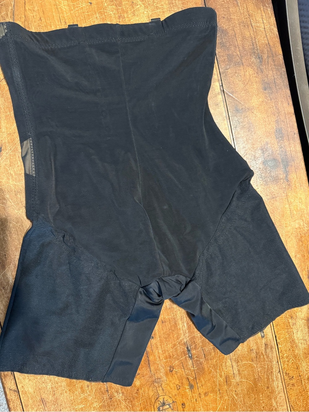 Honey love black high waisted shapewear shorts large - Picture 2 of 4
